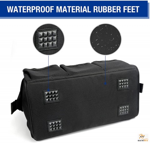 18-inch Close Top Wide Mouth Storage Tool Bag with Adjustable Shoulder Strap, Sturdy Bottom