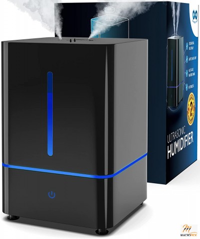 4L Cool Mist Humidifier for Bedroom: Filterless, Small, Ultrasonic, Quiet - Ideal for Large Rooms, Babies
