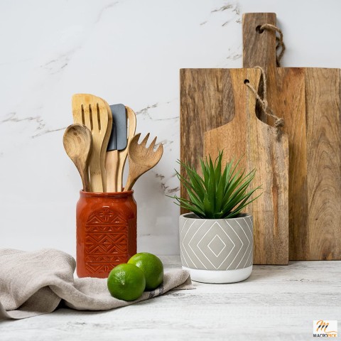 8" Faux Succulent in Pot: Artificial Plant for Desk or Shelf Decor - Lifelike Indoor Fake Succulent - Stylish and Maintenance-Free